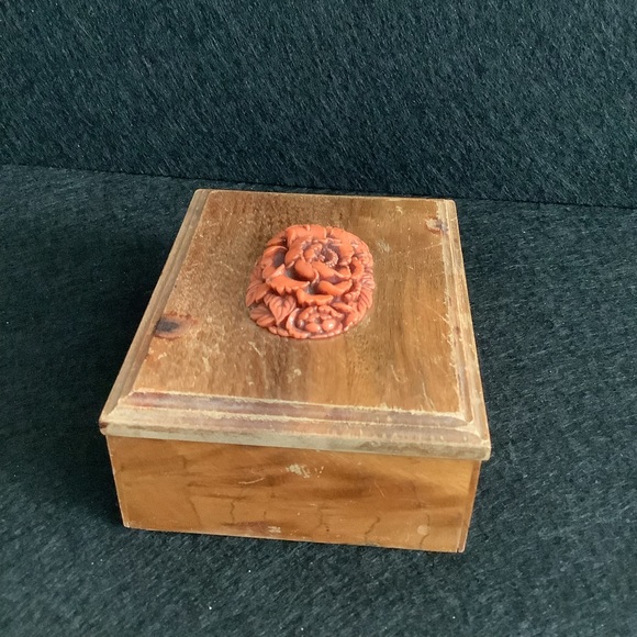 Vintage 1939 Golden Gate international exposition faux coral box - Picture 4 of 8